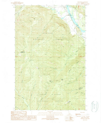 United States Geological Survey Derr Point, ID (1989, 24000-Scale) digital map