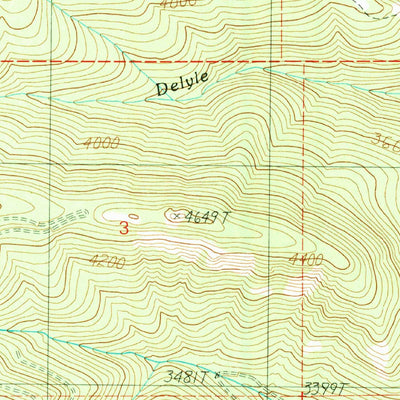 United States Geological Survey Derr Point, ID (1989, 24000-Scale) digital map
