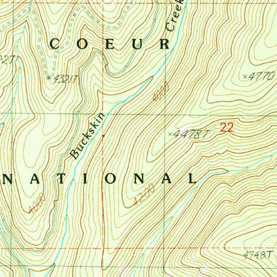 United States Geological Survey Derr Point, ID (1989, 24000-Scale) digital map