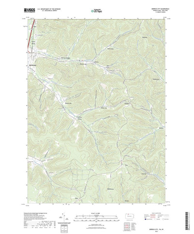 United States Geological Survey Derrick City, PA (2023, 24000-Scale) digital map