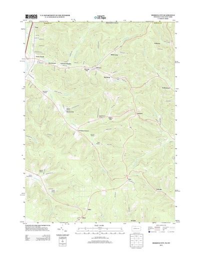 United States Geological Survey Derrick City, PA-NY (2013, 24000-Scale) digital map