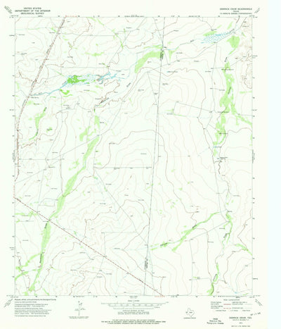 United States Geological Survey Derrick Draw, TX (1973, 24000-Scale) digital map