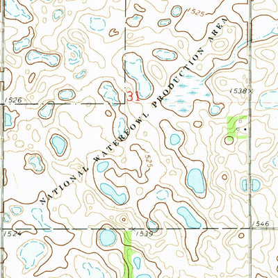 United States Geological Survey Derrick, ND (1972, 24000-Scale) digital map