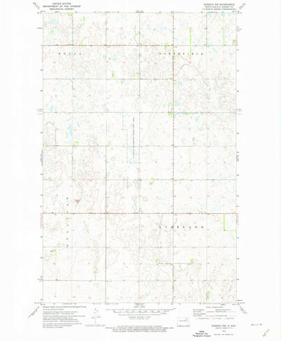 United States Geological Survey Derrick NW, ND (1972, 24000-Scale) digital map