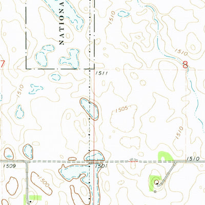 United States Geological Survey Derrick NW, ND (1972, 24000-Scale) digital map