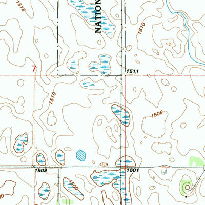 United States Geological Survey Derrick NW, ND (1994, 24000-Scale) digital map
