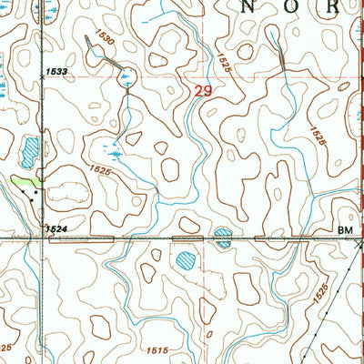 United States Geological Survey Derrick NW, ND (1994, 24000-Scale) digital map
