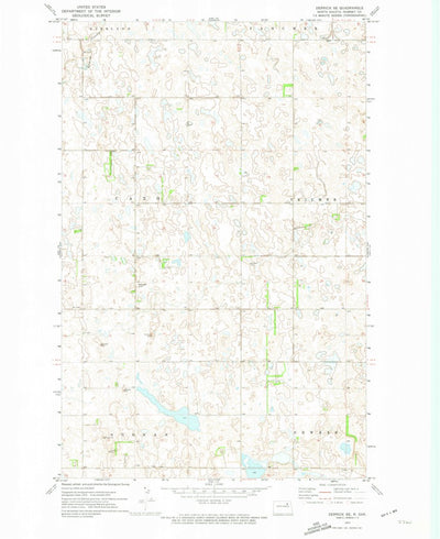 United States Geological Survey Derrick SE, ND (1972, 24000-Scale) digital map