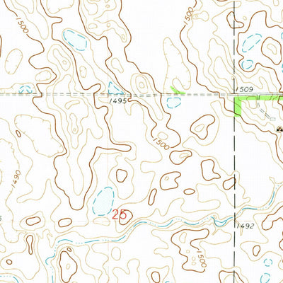 United States Geological Survey Derrick SE, ND (1972, 24000-Scale) digital map