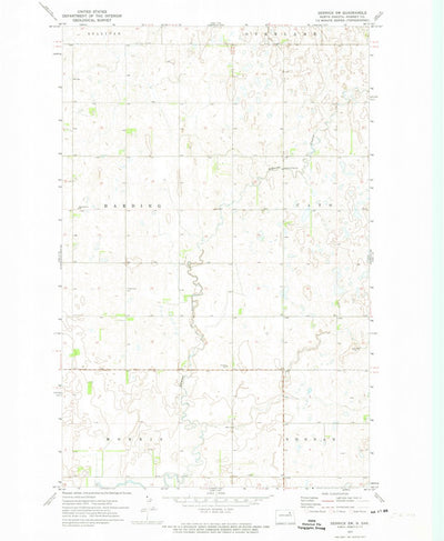 United States Geological Survey Derrick SW, ND (1972, 24000-Scale) digital map