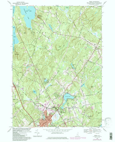 United States Geological Survey Derry, NH (1968, 24000-Scale) digital map