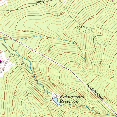 United States Geological Survey Derry, PA (1964, 24000-Scale) digital map