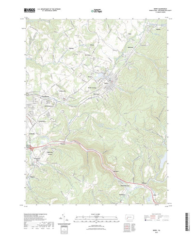 United States Geological Survey Derry, PA (2023, 24000-Scale) digital map