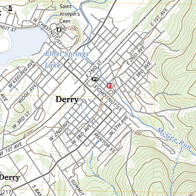 United States Geological Survey Derry, PA (2023, 24000-Scale) digital map