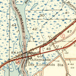 United States Geological Survey Des Allemands, LA (1940, 31680-Scale) digital map