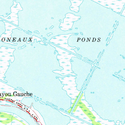 United States Geological Survey Des Allemands, LA (1967, 24000-Scale) digital map