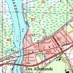 United States Geological Survey Des Allemands, LA (1998, 24000-Scale) digital map
