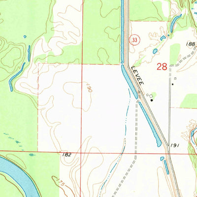 United States Geological Survey Des Arc East, AR (1968, 24000-Scale) digital map
