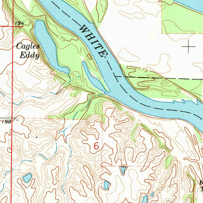 United States Geological Survey Des Arc East, AR (1968, 24000-Scale) digital map