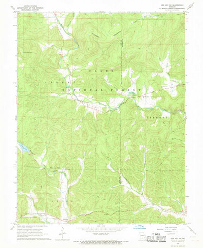 United States Geological Survey Des Arc NE, MO (1968, 24000-Scale) digital map