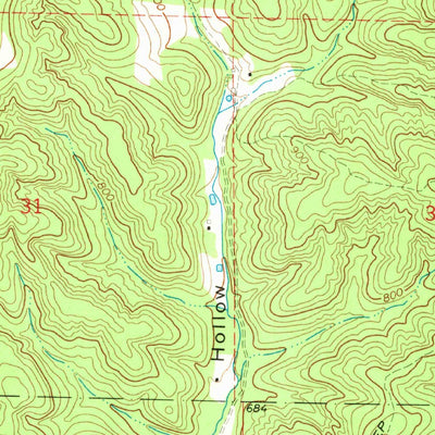 United States Geological Survey Des Arc NE, MO (1968, 24000-Scale) digital map