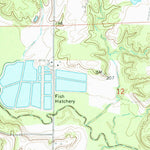 United States Geological Survey Des Arc West, AR (1964, 24000-Scale) digital map