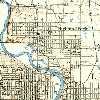 United States Geological Survey Des Moines, IA (1905, 62500-Scale) digital map