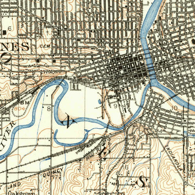 United States Geological Survey Des Moines, IA (1905, 62500-Scale) digital map