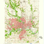 United States Geological Survey Des Moines, IA (1956, 62500-Scale) digital map