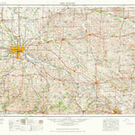 United States Geological Survey Des Moines, IA (1969, 250000-Scale) digital map