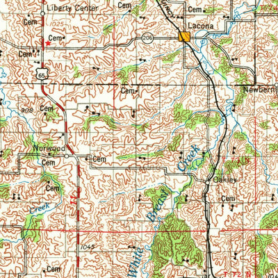 United States Geological Survey Des Moines, IA (1969, 250000-Scale) digital map