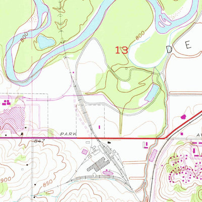 United States Geological Survey Des Moines SW, IA (1956, 24000-Scale) digital map