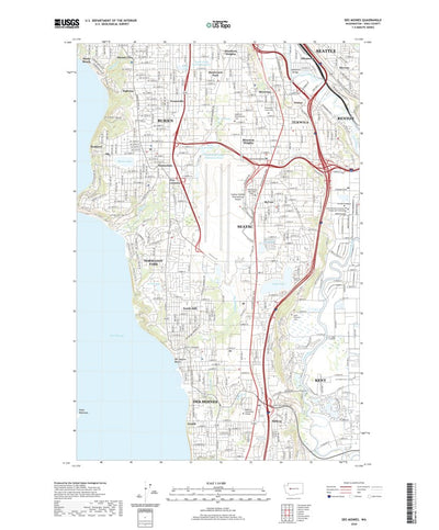 United States Geological Survey Des Moines, WA (2020, 24000-Scale) digital map