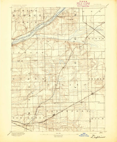 United States Geological Survey Des Plaines, IL (1894, 62500-Scale) digital map