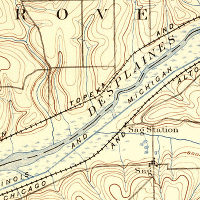 United States Geological Survey Des Plaines, IL (1894, 62500-Scale) digital map