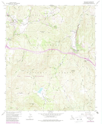 United States Geological Survey Descanso, CA (1960, 24000-Scale) digital map