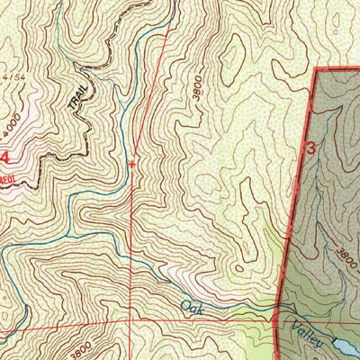 United States Geological Survey Descanso, CA (1997, 24000-Scale) digital map