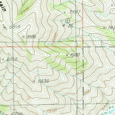 United States Geological Survey Deseret Peak East, UT (1985, 24000-Scale) digital map