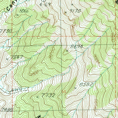 United States Geological Survey Deseret Peak East, UT (1985, 24000-Scale) digital map