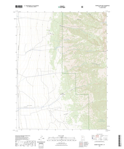 United States Geological Survey Deseret Peak West, UT (2023, 24000-Scale) digital map