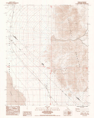 United States Geological Survey Desert, CA-NV (1985, 24000-Scale) digital map