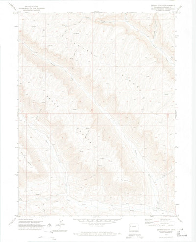 United States Geological Survey Desert Gulch, CO (1971, 24000-Scale) digital map