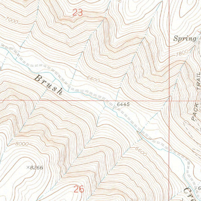 United States Geological Survey Desert Gulch, CO (1971, 24000-Scale) digital map