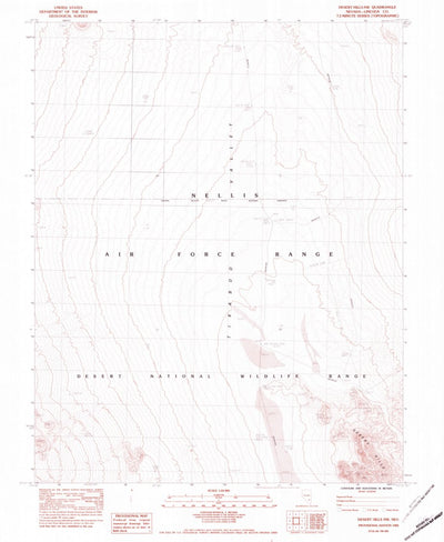 United States Geological Survey Desert Hills NW, NV (1983, 24000-Scale) digital map