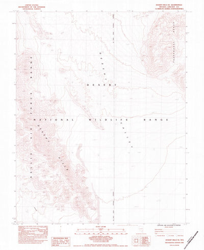 United States Geological Survey Desert Hills SE, NV (1983, 24000-Scale) digital map