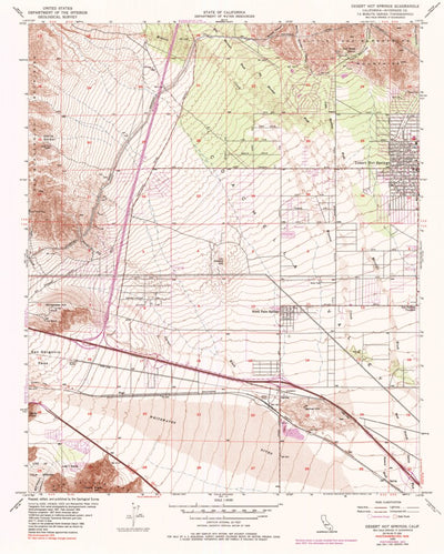 United States Geological Survey Desert Hot Springs, CA (1955, 24000-Scale) digital map