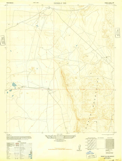 United States Geological Survey Desert NE, NM (1947, 24000-Scale) digital map