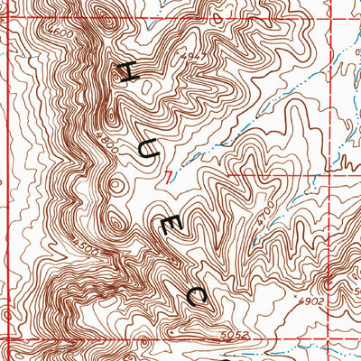 United States Geological Survey Desert NE, NM (1955, 24000-Scale) digital map