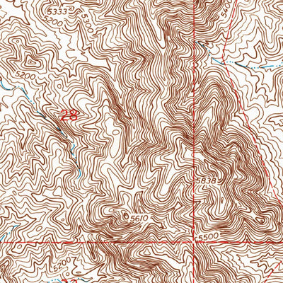 United States Geological Survey Desert NE, NM (1955, 24000-Scale) digital map