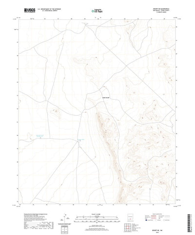 United States Geological Survey Desert NE, NM (2020, 24000-Scale) digital map